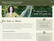 Tablet Screenshot of jessicagetson.com